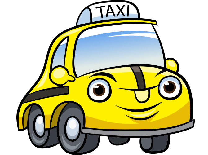 Gülen yüzlü taksi resmi png