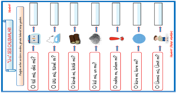 1. Sınıf İlk Okuma Yazma Ü-ü Sesi Mü - Mi Etkinliği