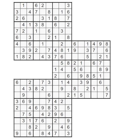 Üçlü Samurai Sudoku 5