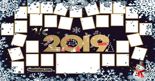 1C Sınıfı için 2019 Yeni Yıl Temalı Fotoğraflı Afiş (30 öğrencilik)