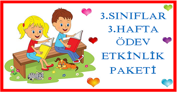 2025-2026 Yılı 3. Sınıf 3. Hafta Ödev, Etkinlik Paketi
