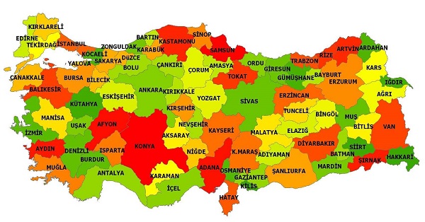 Türkiye İller Haritası