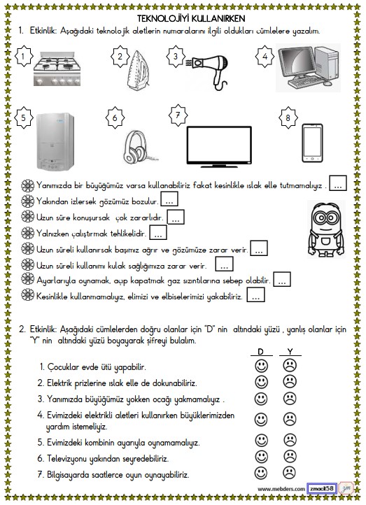 2. Sınıf Hayat Bilgisi Teknolojiyi Kullanırken Etkinliği