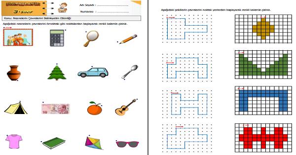 3. Sınıf Matematik Nesnelerin Çevrelerini Belirleyelim Etkinliği 2