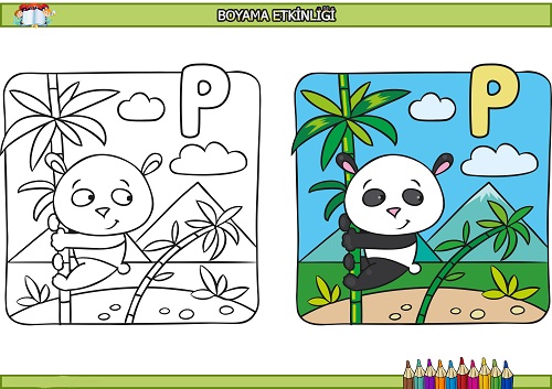 Panda boyama etkinliği