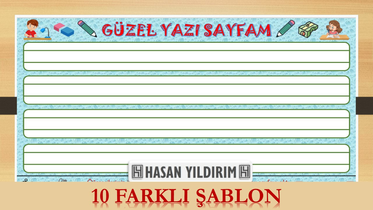 Güzel Yazı Sayfam (10 Farklı Şablon)