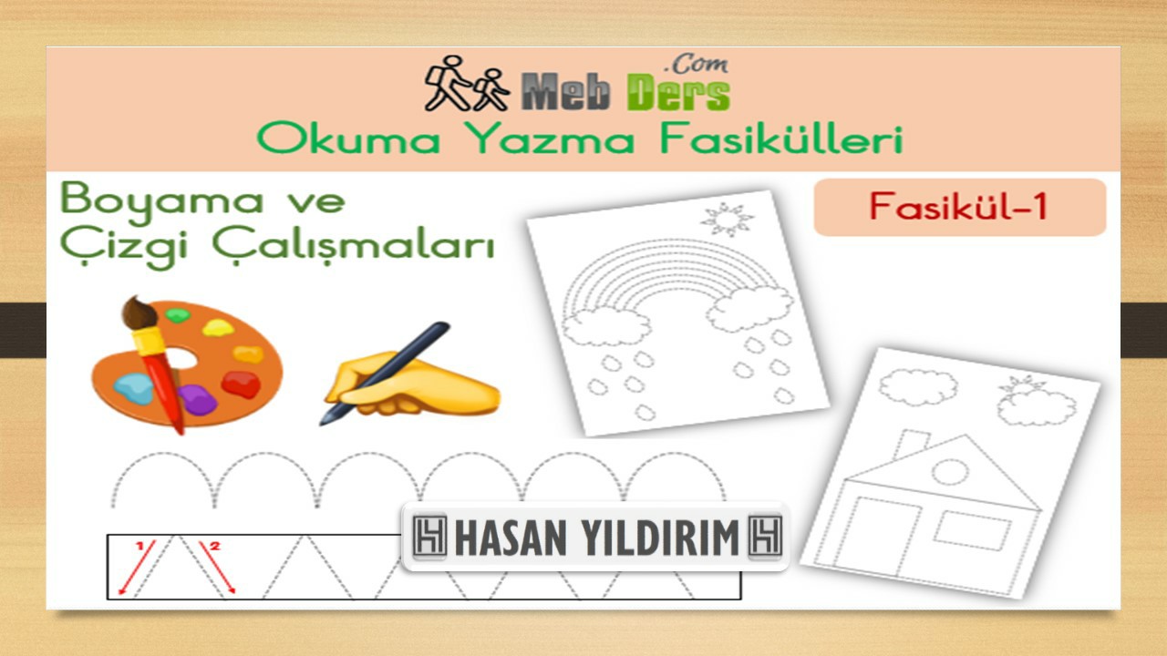 Boyama ve Çizgi Çalışmaları Fasikülü (Fasikül-1)