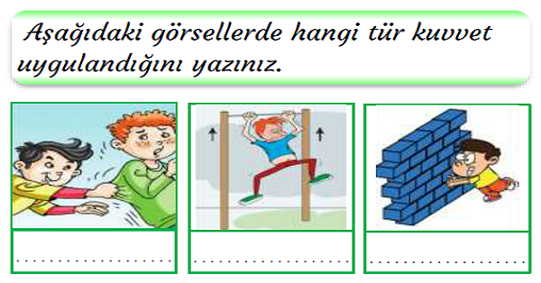 3.Sınıf Fen Bilimleri İtme ve Çekme Kuvveti Etkinlikleri