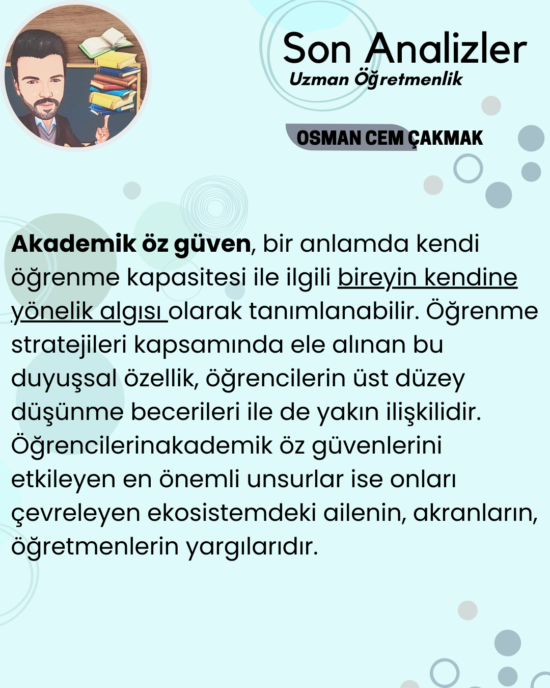 Son Analizler Uzman Öğretmenlik