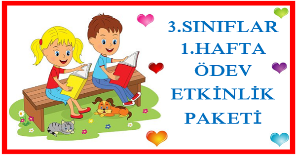 2026-2027 Yılı 3. Sınıf 1. Hafta Ödev, Etkinlik Paketi