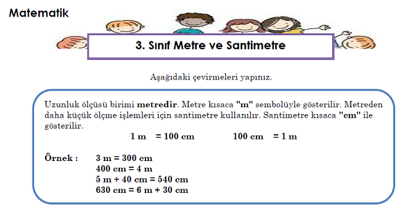 3. Sınıf Matematik Metre ve Santimetre Arasındaki İlişki