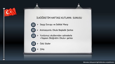 İlköğretim Haftası kutlama slaytı