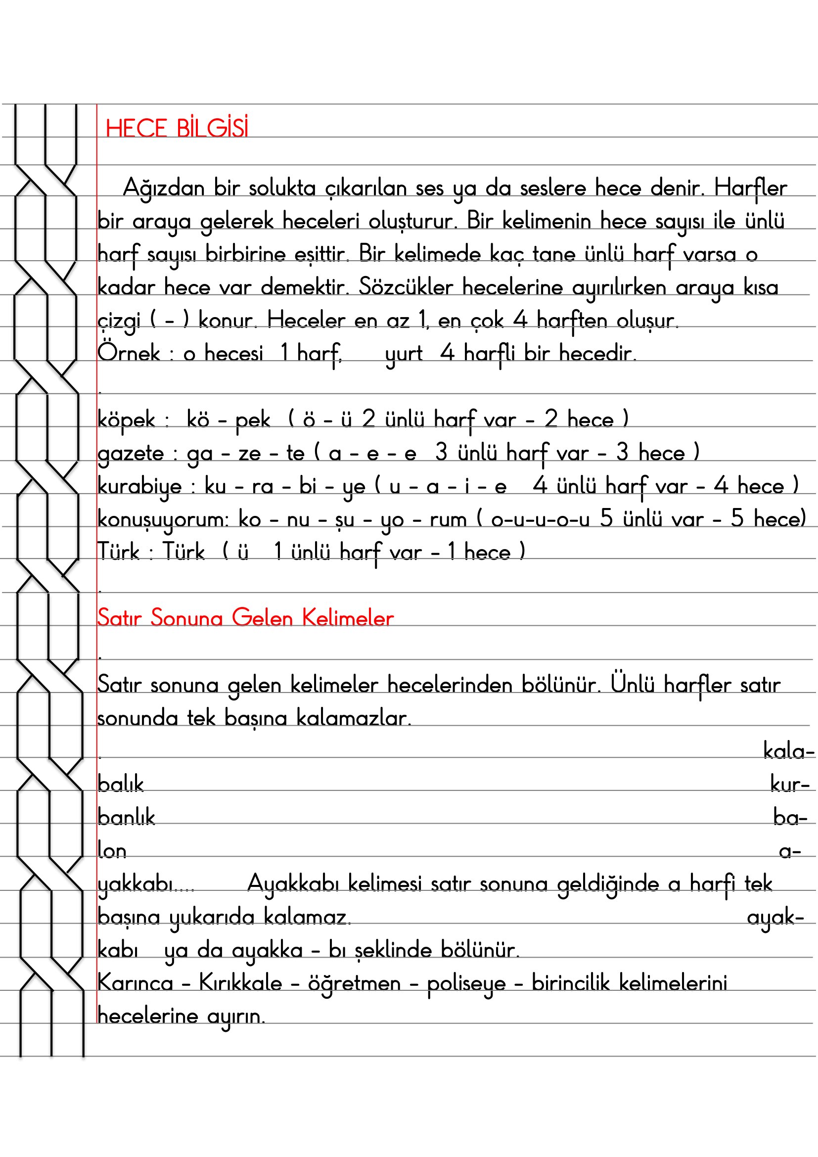 3.Sınıf - Türkçe Hece Bilgisi Konu Anlatımı