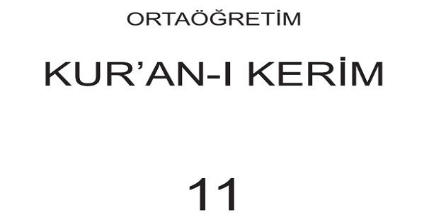 2023-2024 Eğitim Öğretim Yılı 11.Sınıf Kur’an-ı Kerim Ders Kitabı-Meb Yayınları