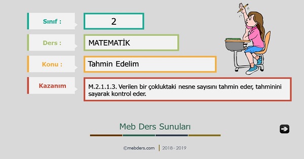 2.Sınıf Matematik Tahmin Edelim Sunusu