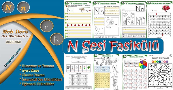 1.Sınıf İlkokuma N Sesi Fasikülü