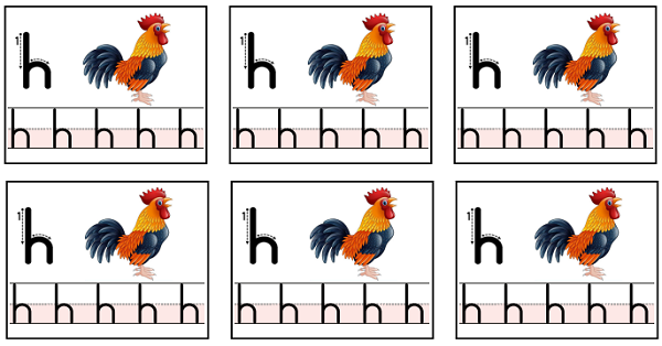 1. Sınıf İlk Okuma Yazma H Sesi Defter Yapıştırma