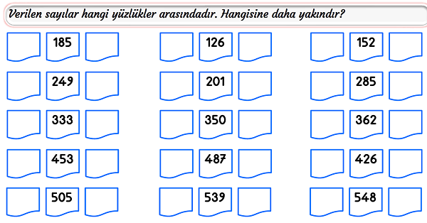 3.Sınıf Matematik En Yakın Onluğa ve Yüzlüğe Yuvarlama-3