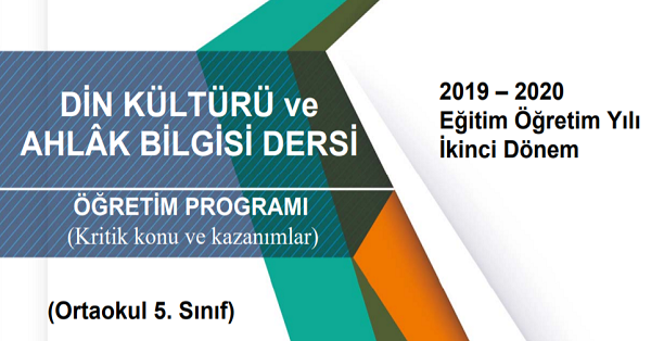 5.Sınıf Din Kültürü ve Ahlak Bilgisi Telafi Programı, Konu ve Kazanımları