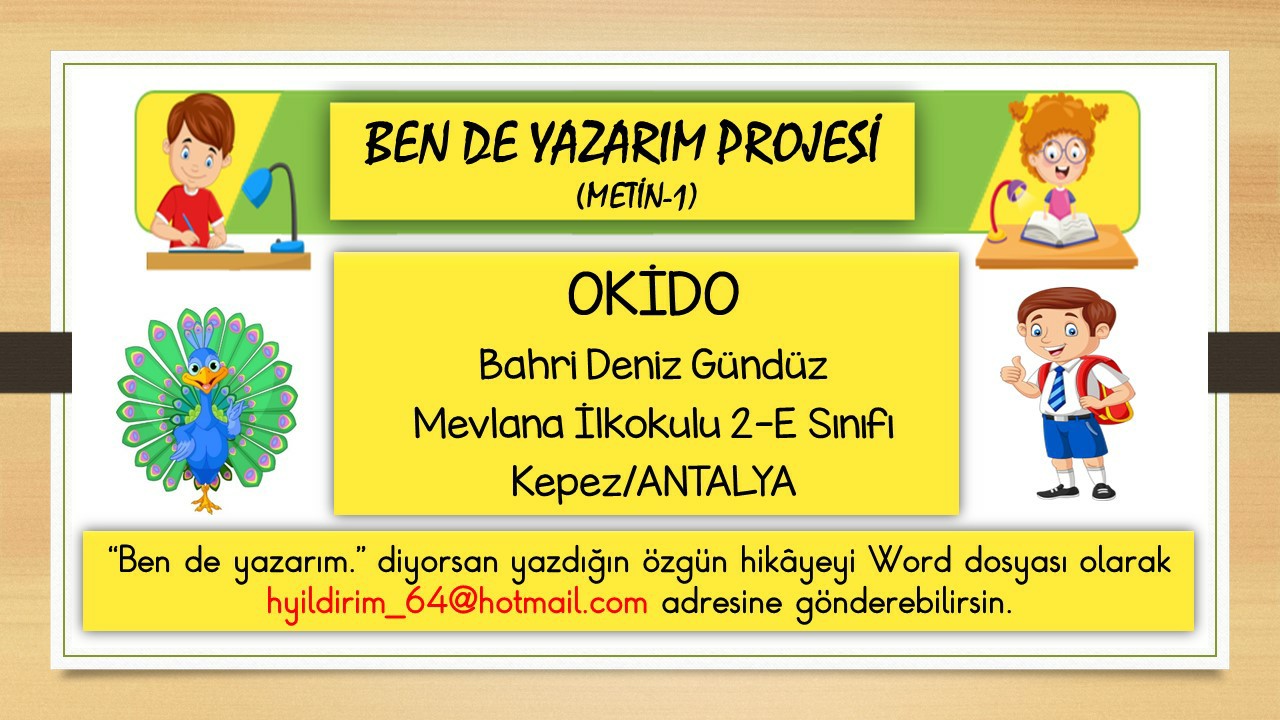 Ben de Yazarım Projesi - Okuma Metni 1 (OKİDO)