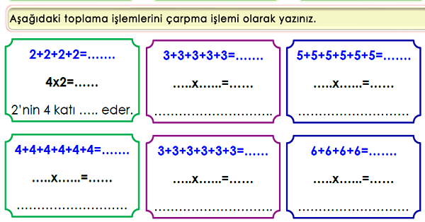 3.Sınıf Matematik Çarpma İşlemi (Kat Anlamı)-3