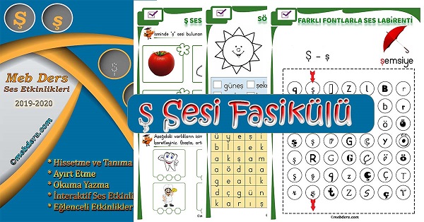 1.Sınıf İlkokuma Ş Sesi Fasikülü