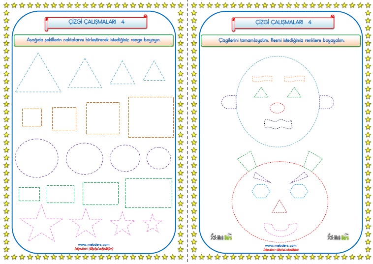 1.SINIF ÇİZGİ ÇALIŞMALARI  4