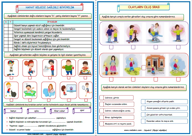 2.Sınıf 15.Hafta Etkinlik Paketi  (26-30 Aralık)