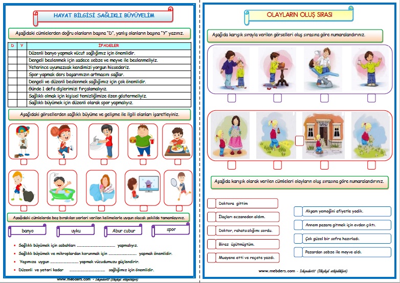 2.Sınıf 15.Hafta Etkinlik Paketi  (26-30 Aralık)