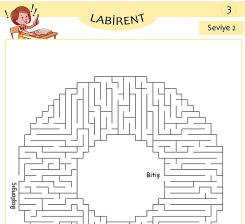 Seviye 2 - Labirent Bulmaca Etkinliği 3