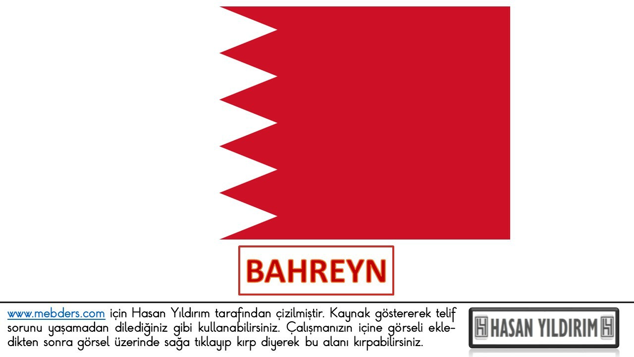 Bahreyn Bayrağı PNG