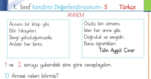 1.Sınıf Genel Değerlendirme 5