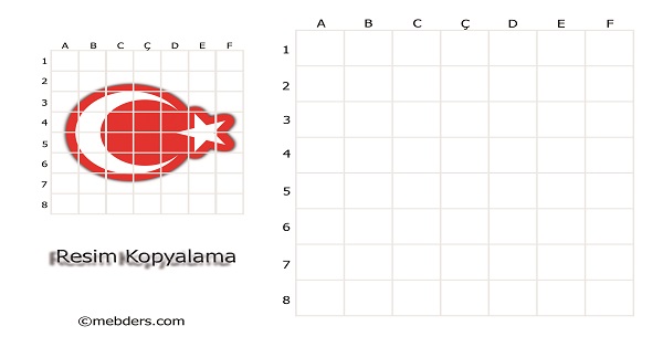 Ay Yıldız Resim Kopyalama Etkinliği