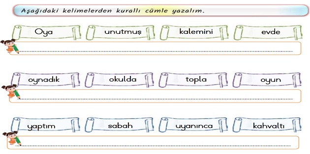 2.Sınıf Türkçe Kurallı ve Kuralsız Cümleler Etkinliği-1