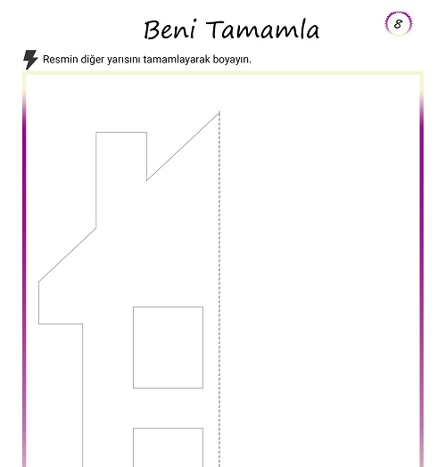 Beni tamamla etkinliği 8 (Ev)