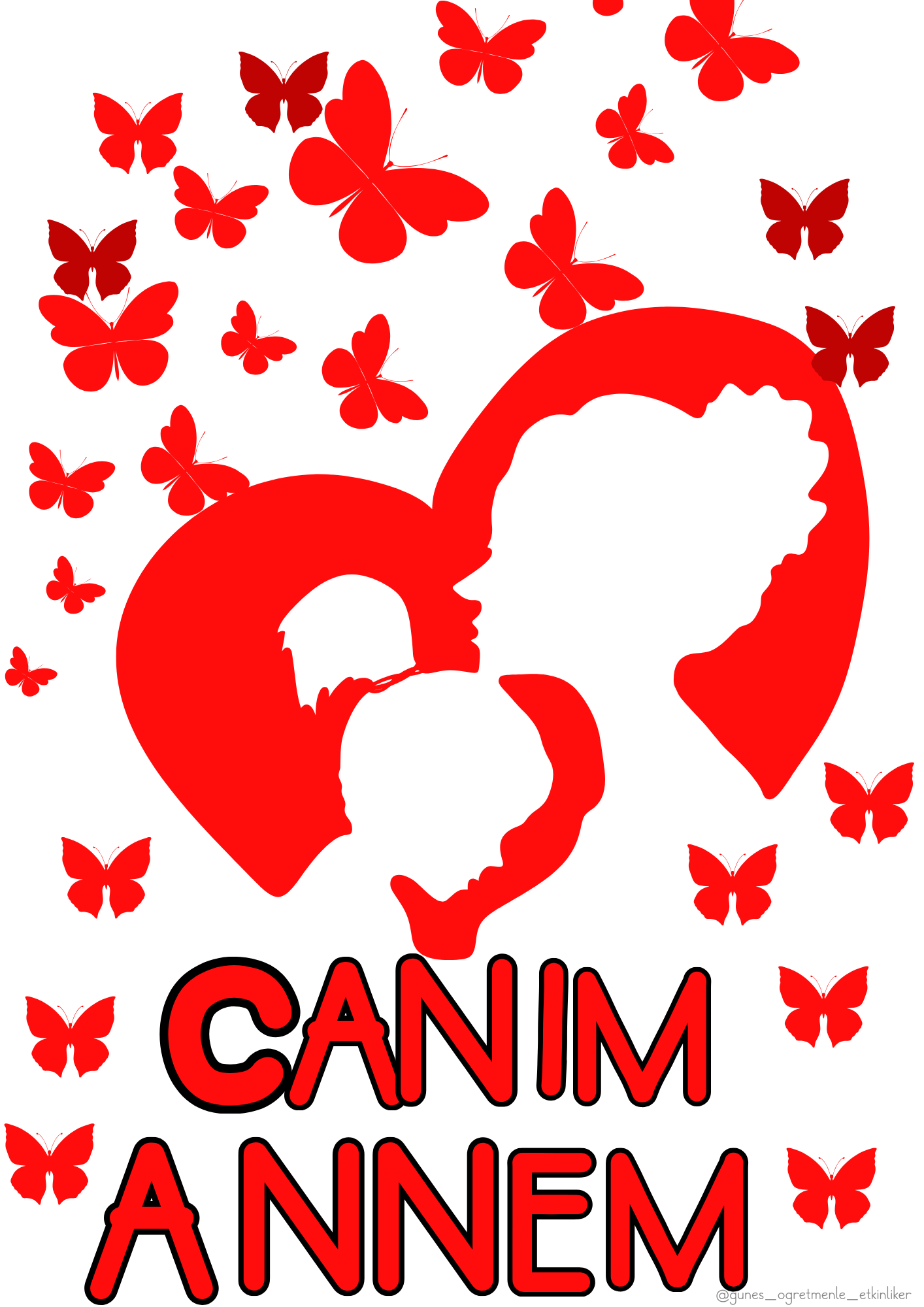 Anneler Günü Pano ve Yazılar