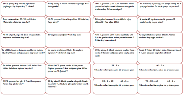 3.Sınıf - Matematik Bölme İşlemi Problemleri-16