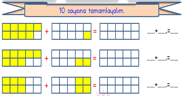 1.Sınıf Matematik Toplama İşlemi 10'a Tamamlama-2