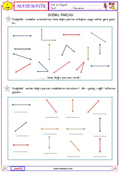 3. Sınıf Matematik Doğru Parçası Etkinliği