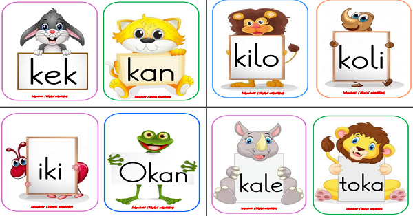 1. Sınıf İlk Okuma Yazma K-k Sesi Pano Kelime Çalışması