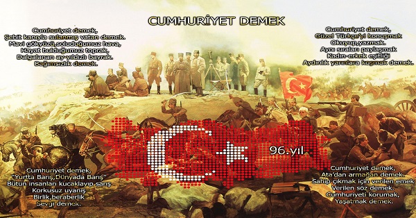 Cumhuriyet Demek Posteri - 50x70