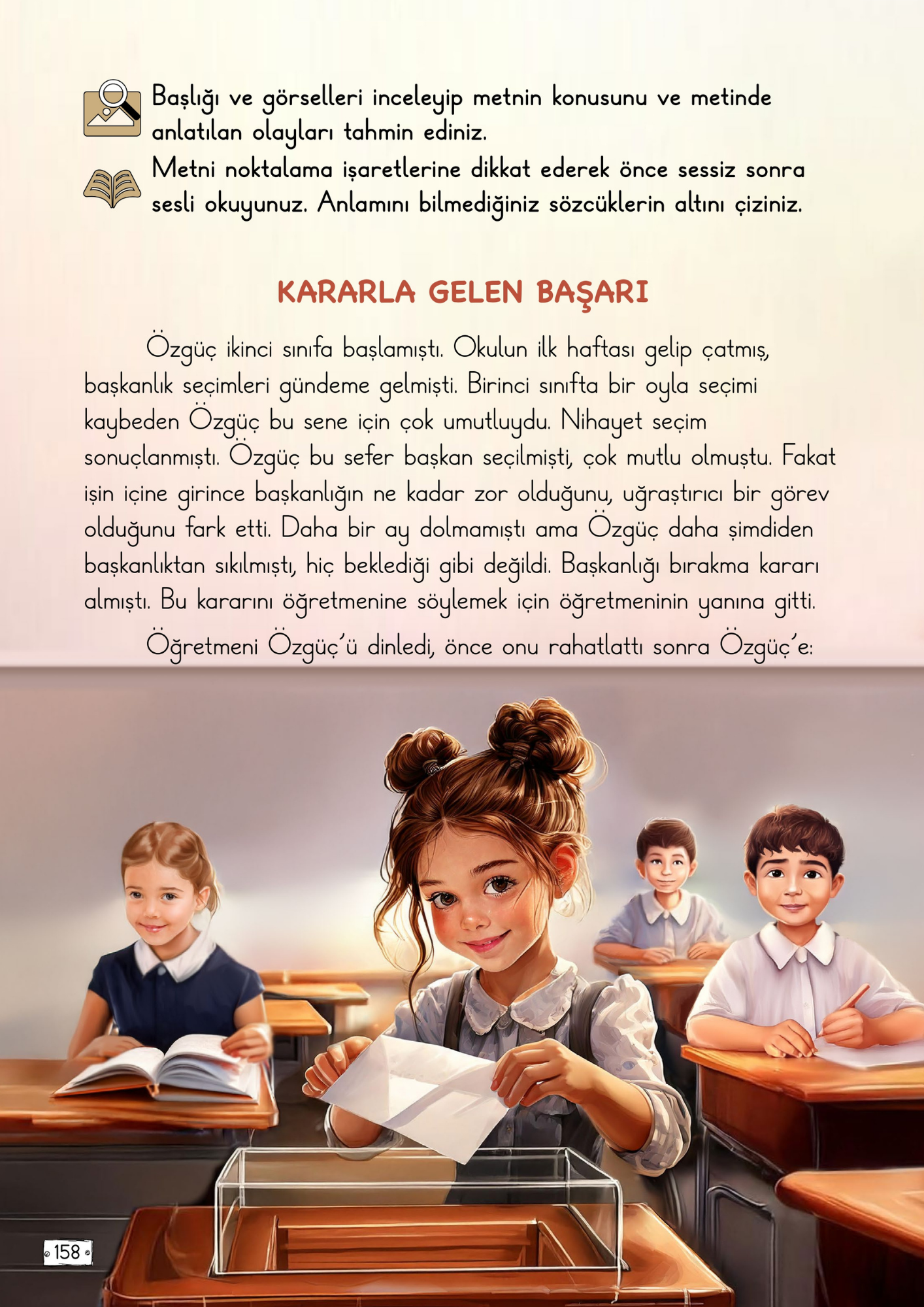 2.Sınıf Türkçe Meb Yayınları Kararla Gelen Başarı Metni Etkinlik Cevapları