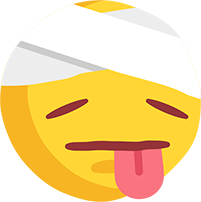 El çizimi kafası sargılı canı yanmış png emoji resmi