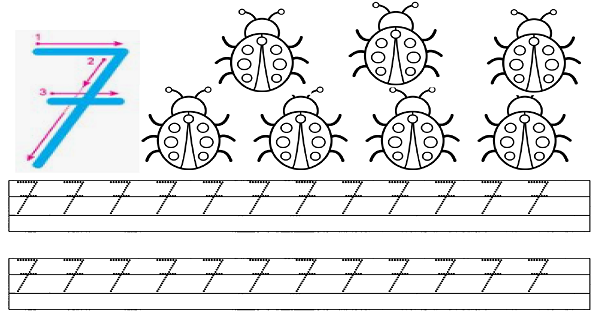 1.Sınıf Matematik (7 Rakamı) Yedi Rakamı