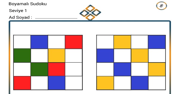 Boyamalı Sudoku 8