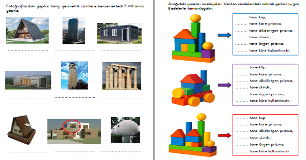 2. Sınıf Matematik Geometrik Cisimler ve Yapılar 1