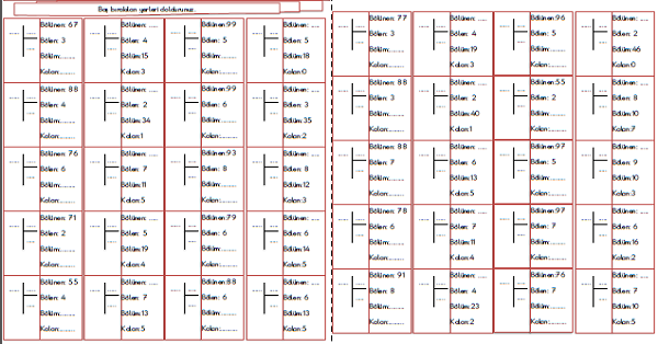 3.Sınıf - Matematik Bölme İşlemi Etkinliği-2