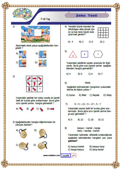 Zeka Testi 9