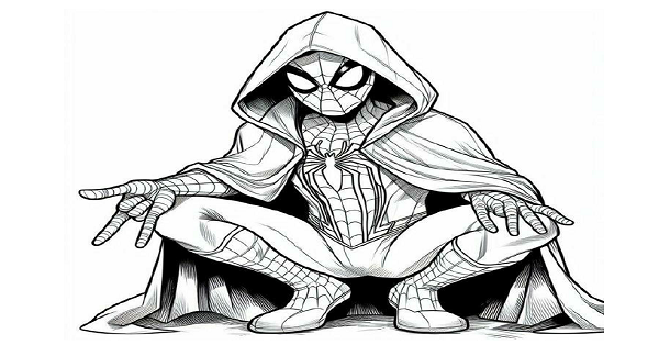 Boyama Çalışması (Örümcek Adam) 3