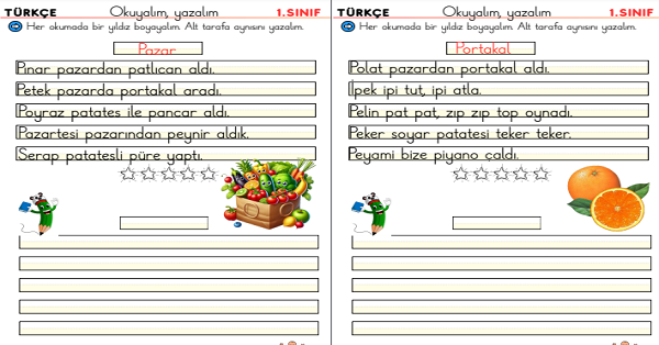 1. Sınıf İlk Okuma Yazma P Sesi Okuma Yazma Etkinliği (5 Sayfa)